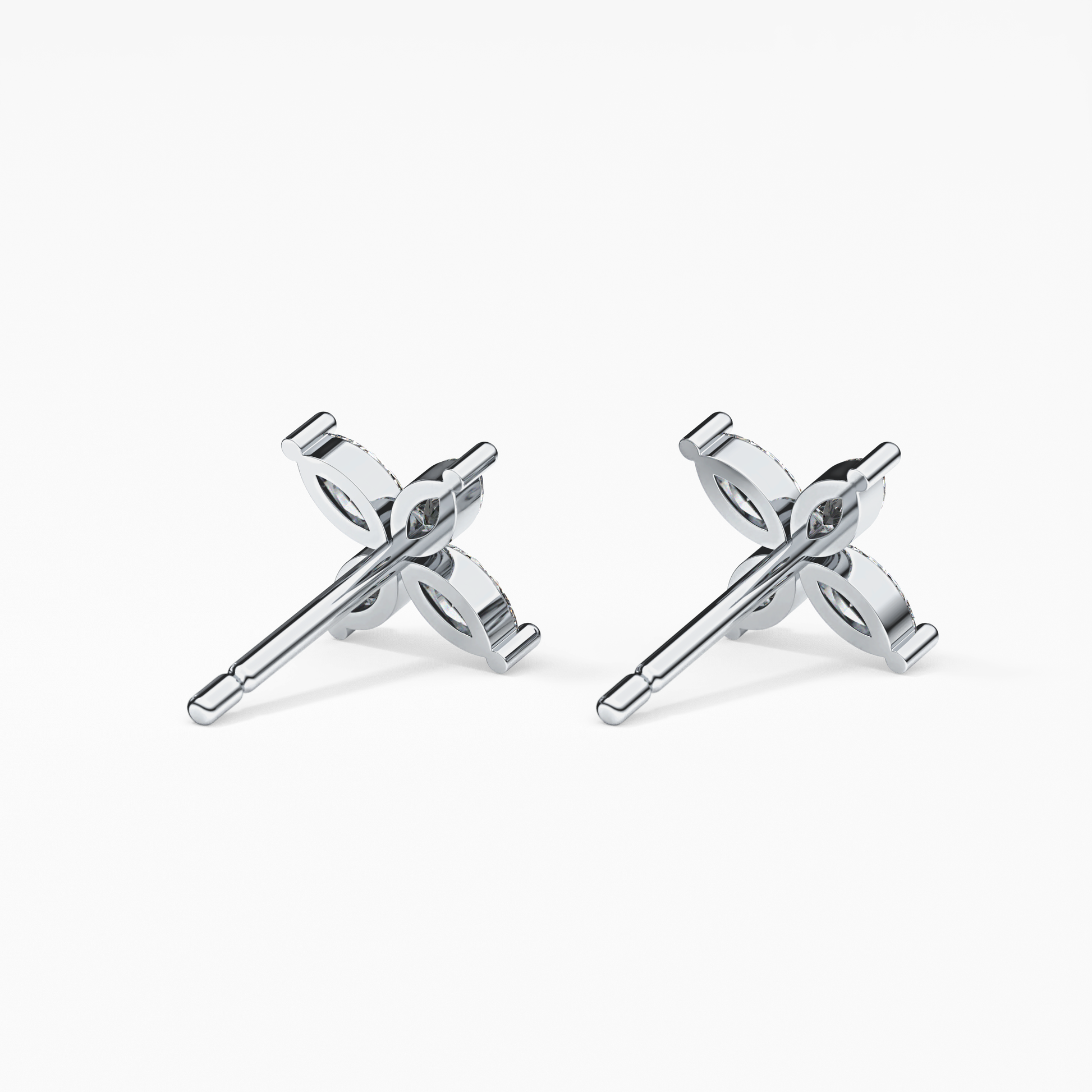 0.4 TCW Round Lab Grown Diamond Stud Earrings