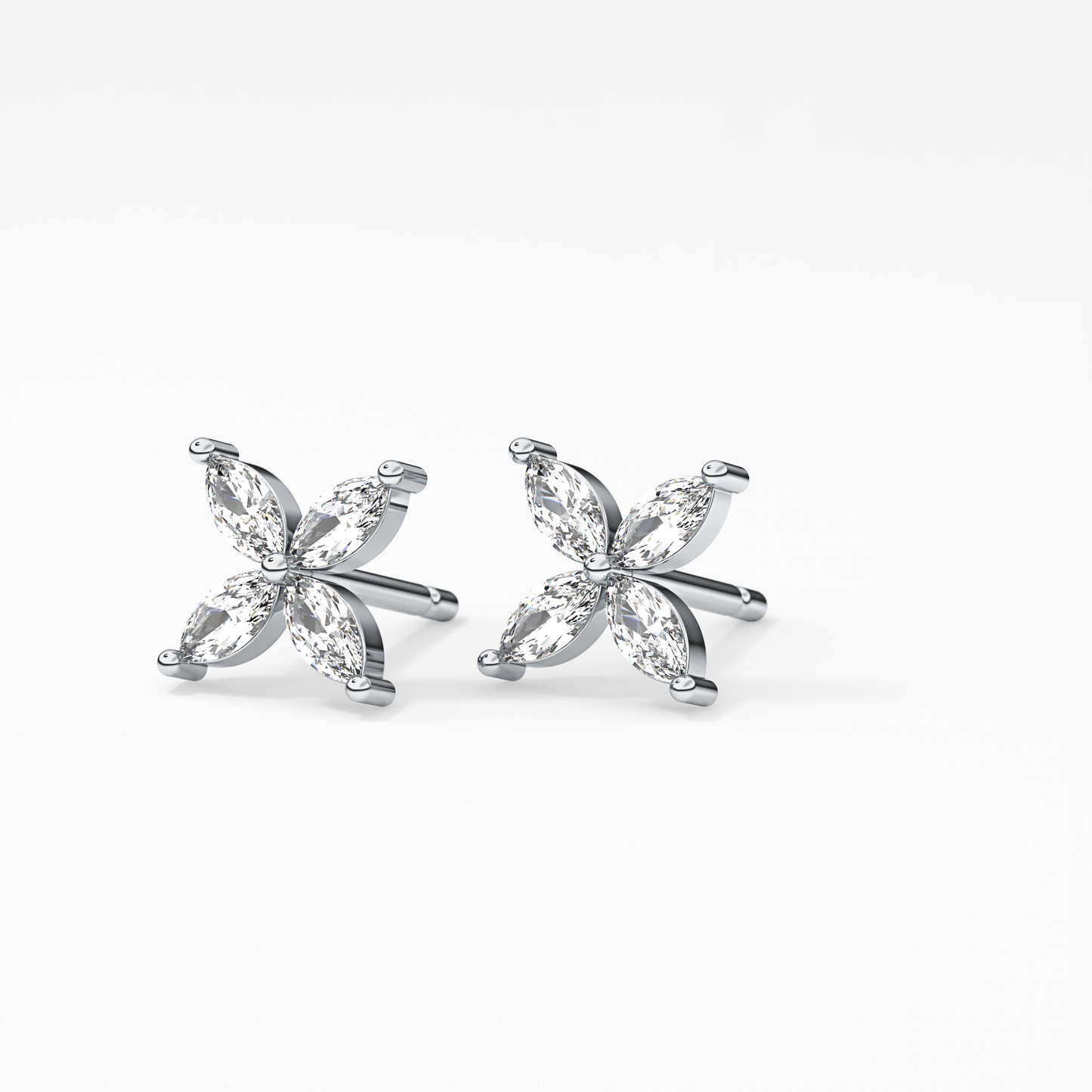 0.4 TCW Round Lab Grown Diamond Stud Earrings