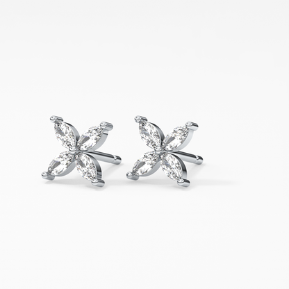 0.4 TCW Round Lab Grown Diamond Stud Earrings