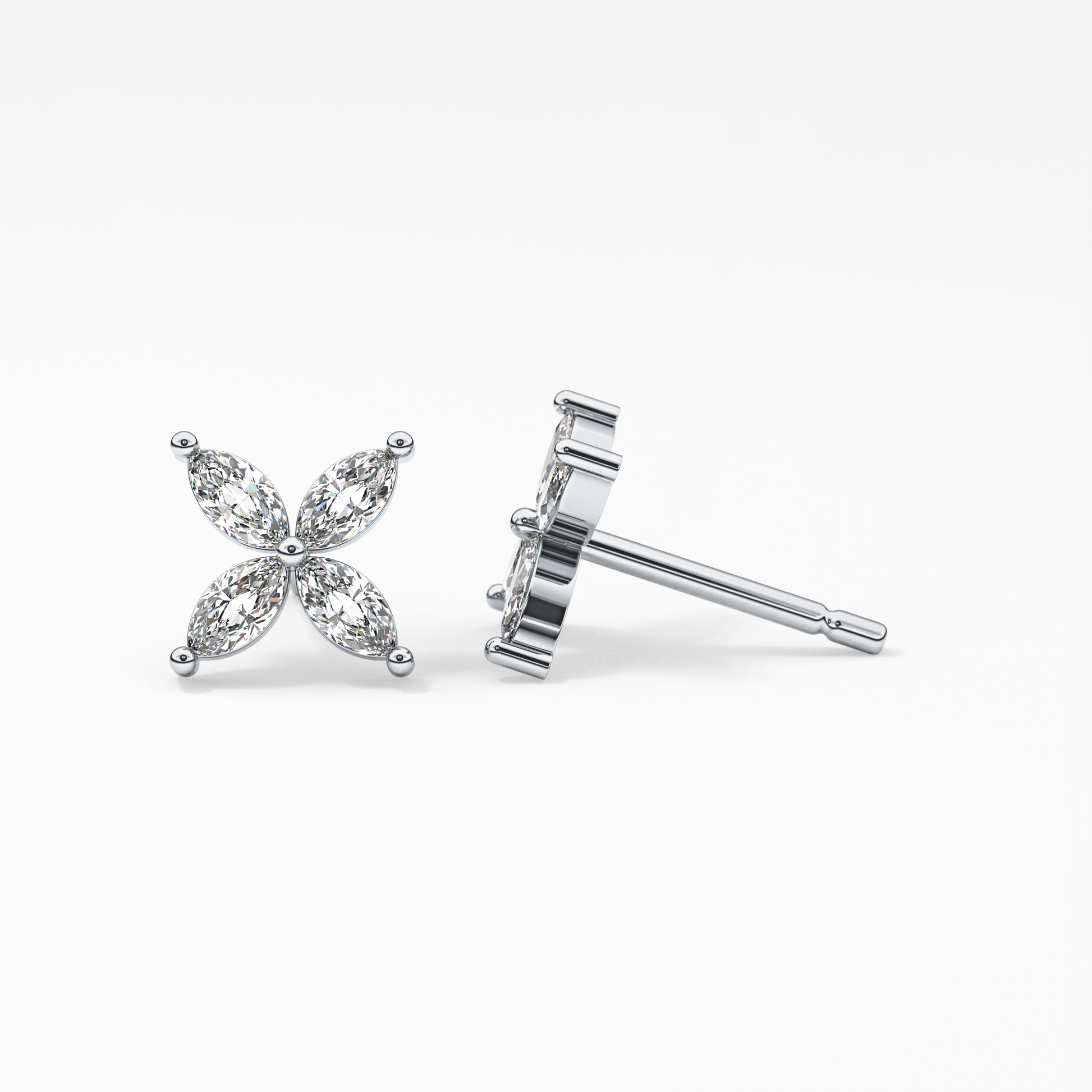 0.4 TCW Round Lab Grown Diamond Stud Earrings