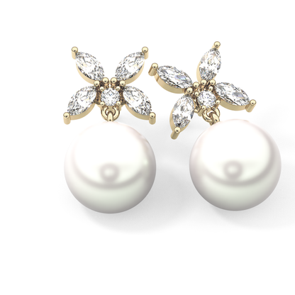 0.4 TCW Round Lab Grown Diamond Stud Earrings