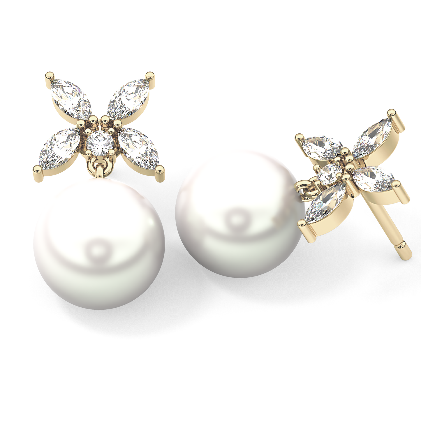 0.4 TCW Round Lab Grown Diamond Stud Earrings