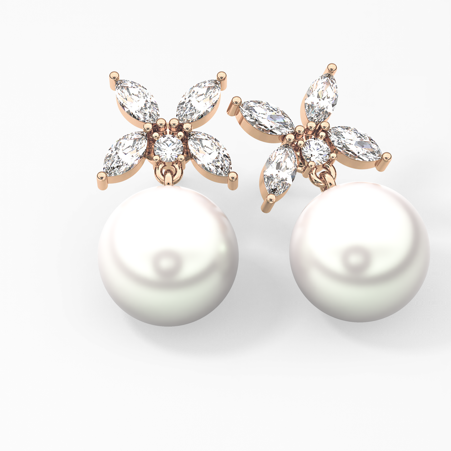 0.4 TCW Round Lab Grown Diamond Stud Earrings