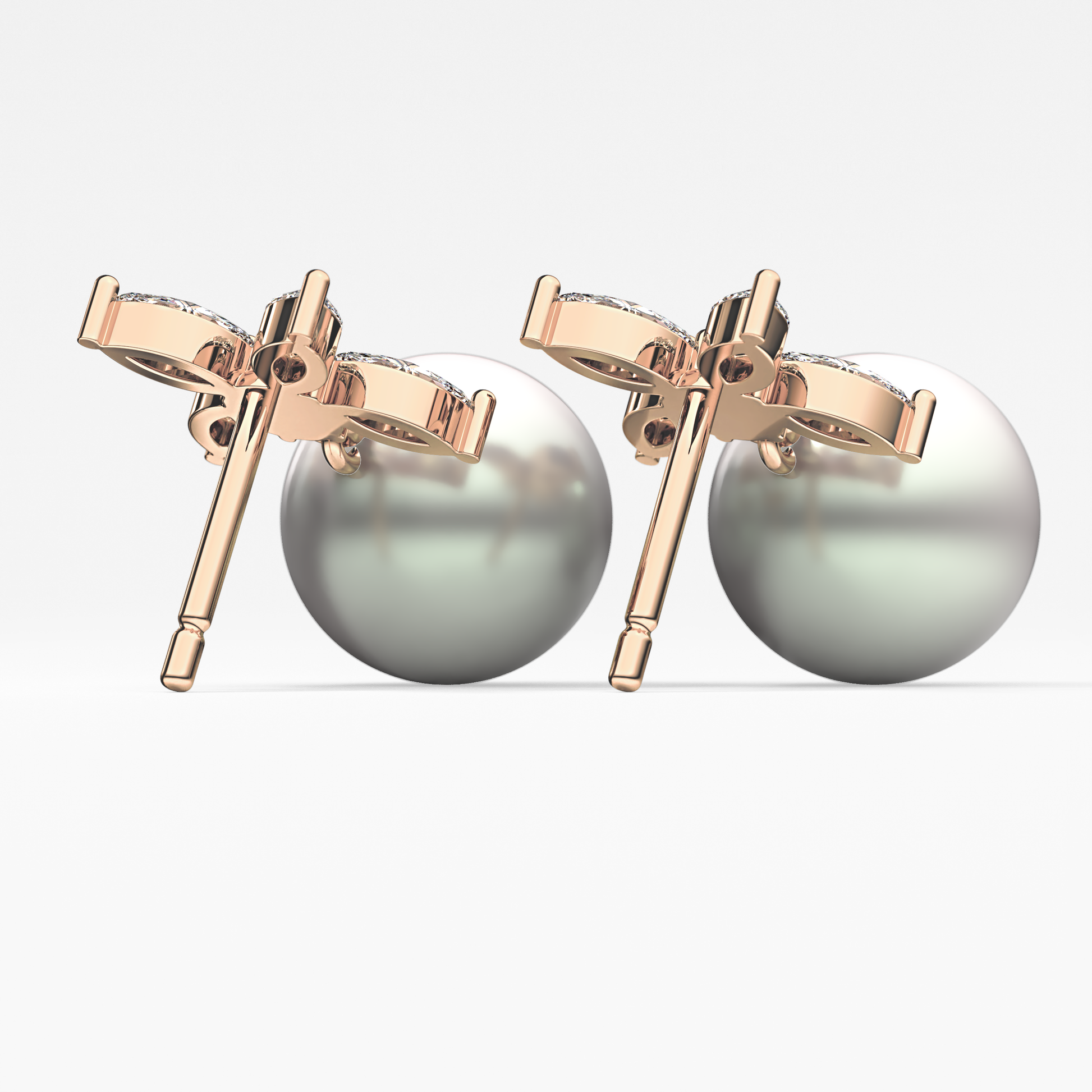 0.4 TCW Round Lab Grown Diamond Stud Earrings