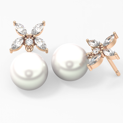 0.4 TCW Round Lab Grown Diamond Stud Earrings
