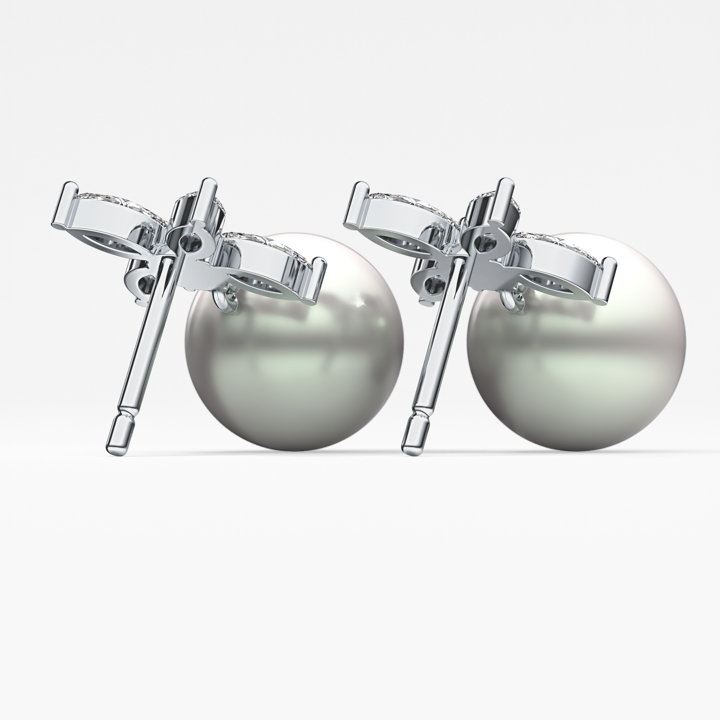 0.4 TCW Round Lab Grown Diamond Stud Earrings