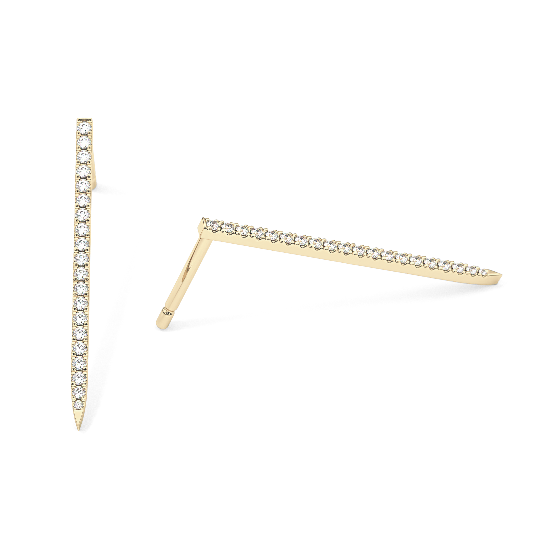 0.4 TCW Round Lab Grown Diamond Stud Earrings
