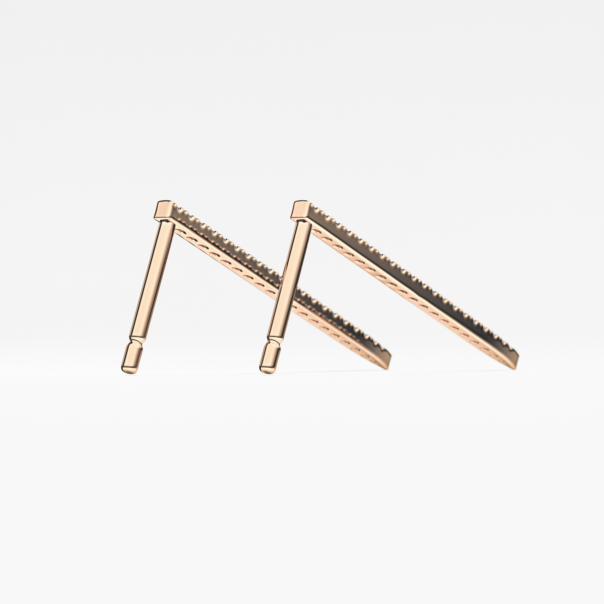 0.4 TCW Round Lab Grown Diamond Stud Earrings