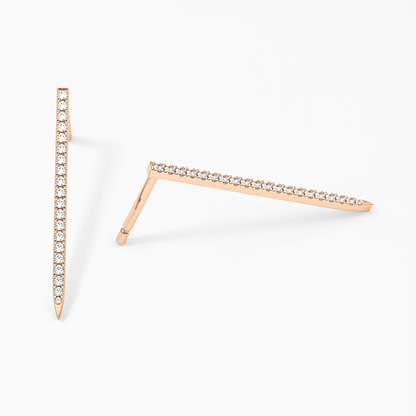 0.4 TCW Round Lab Grown Diamond Stud Earrings