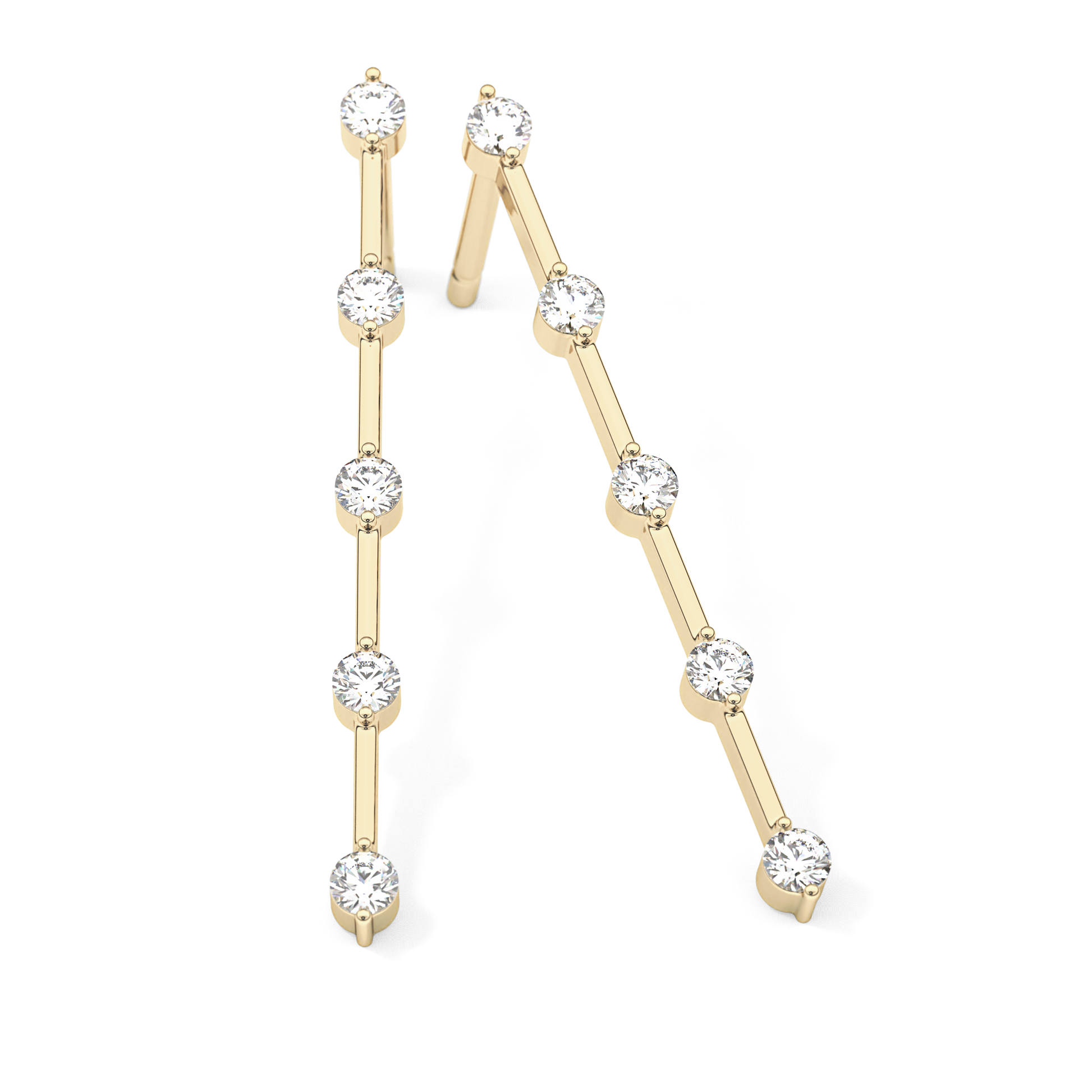 0.4 TCW Round Lab Grown Diamond Stud Earrings