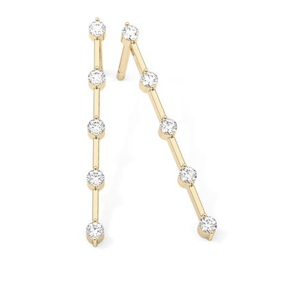 0.4 TCW Round Lab Grown Diamond Stud Earrings