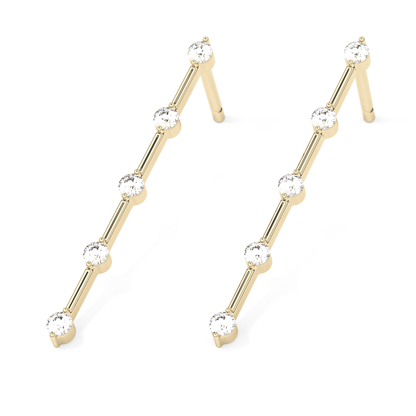 0.4 TCW Round Lab Grown Diamond Stud Earrings