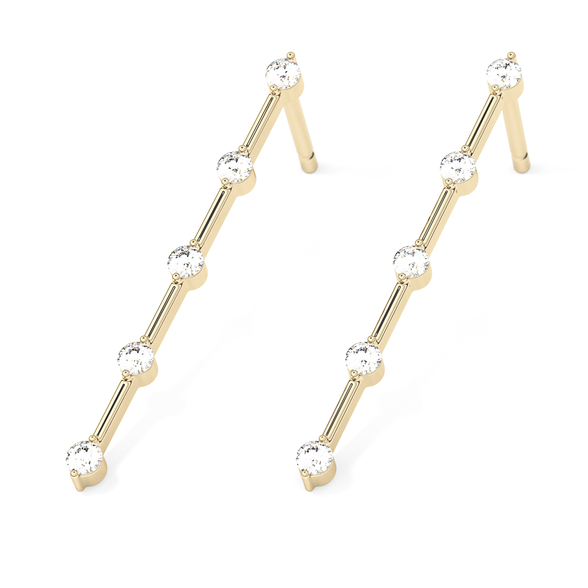0.4 TCW Round Lab Grown Diamond Stud Earrings