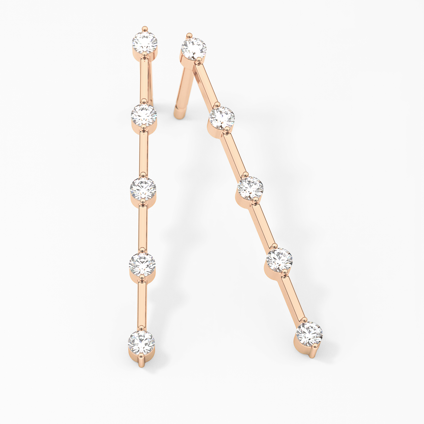 0.4 TCW Round Lab Grown Diamond Stud Earrings