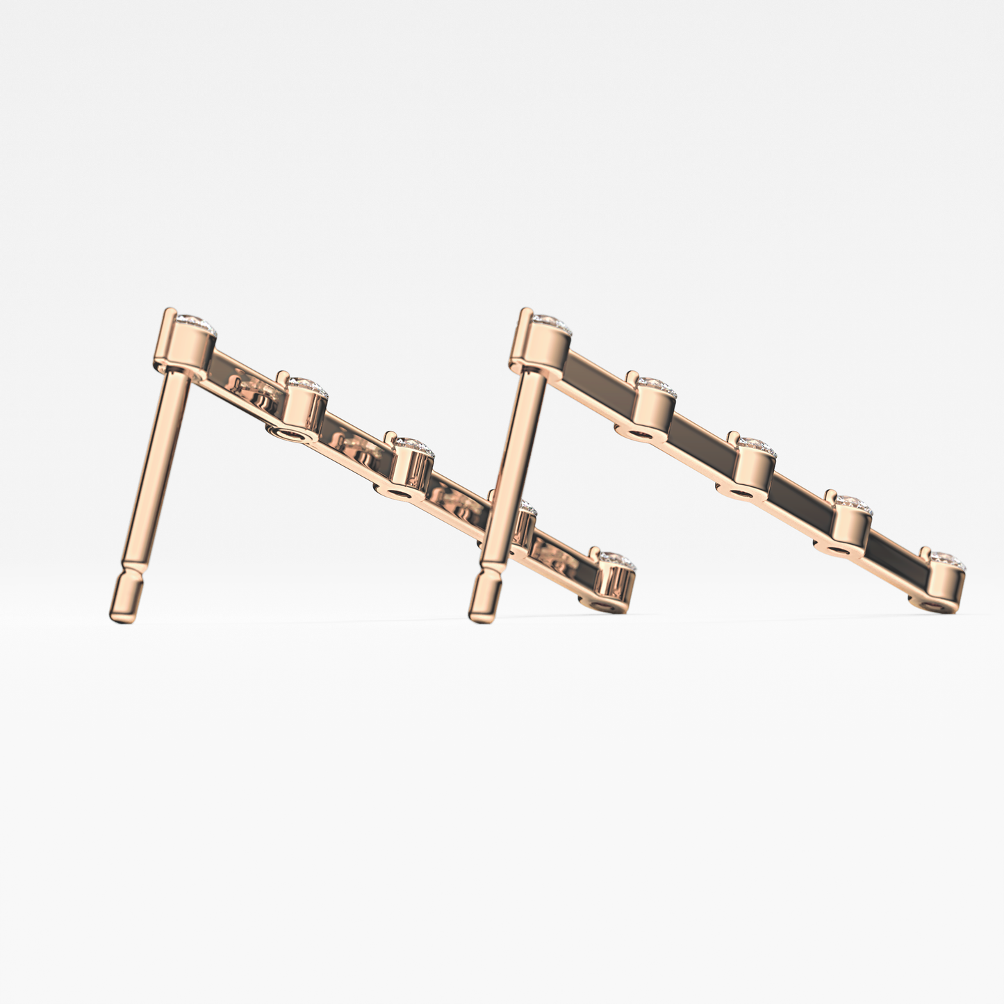 0.4 TCW Round Lab Grown Diamond Stud Earrings
