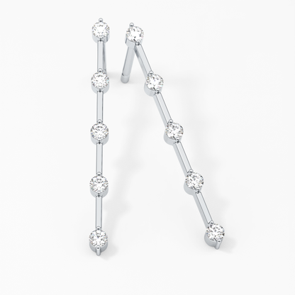0.4 TCW Round Lab Grown Diamond Stud Earrings