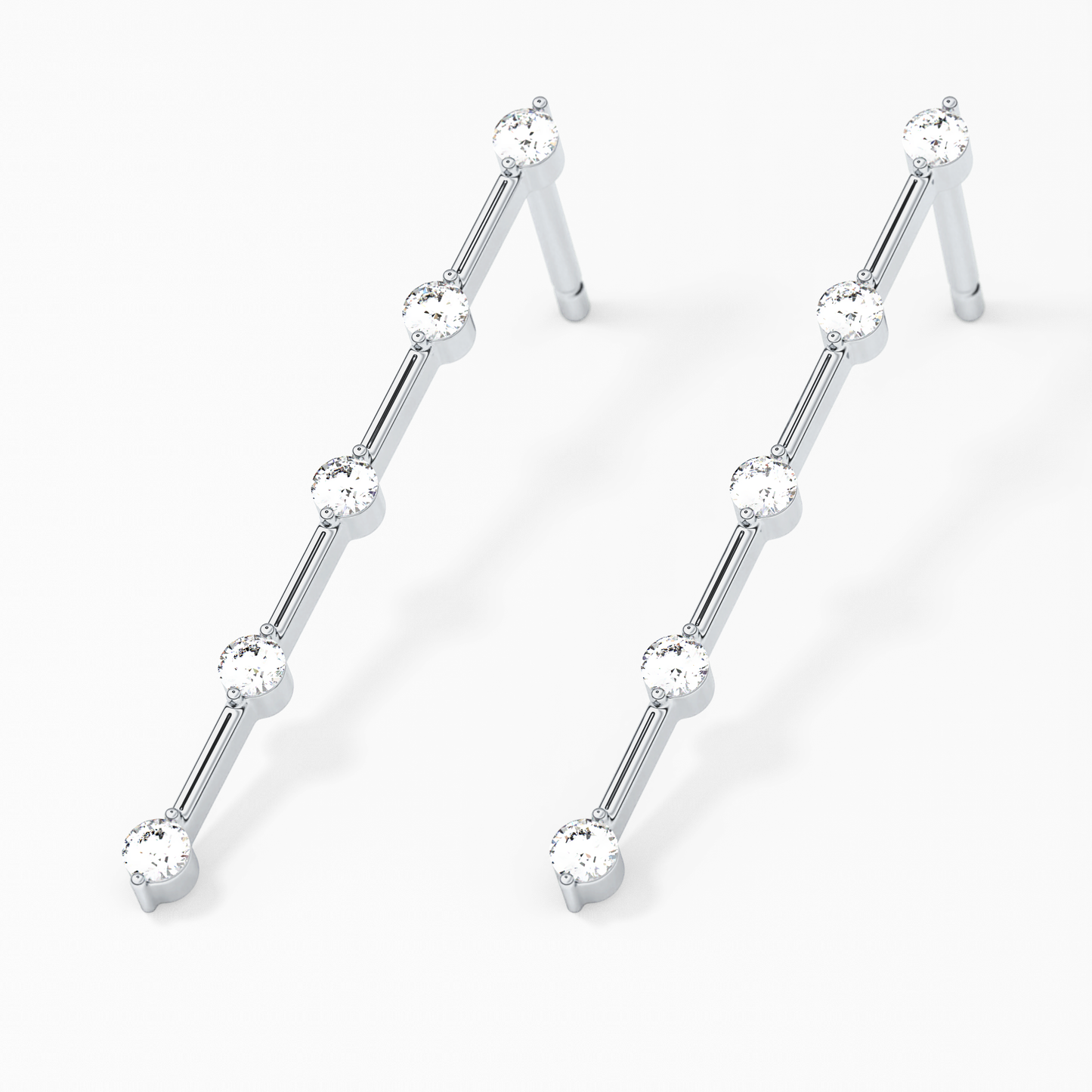 0.4 TCW Round Lab Grown Diamond Stud Earrings