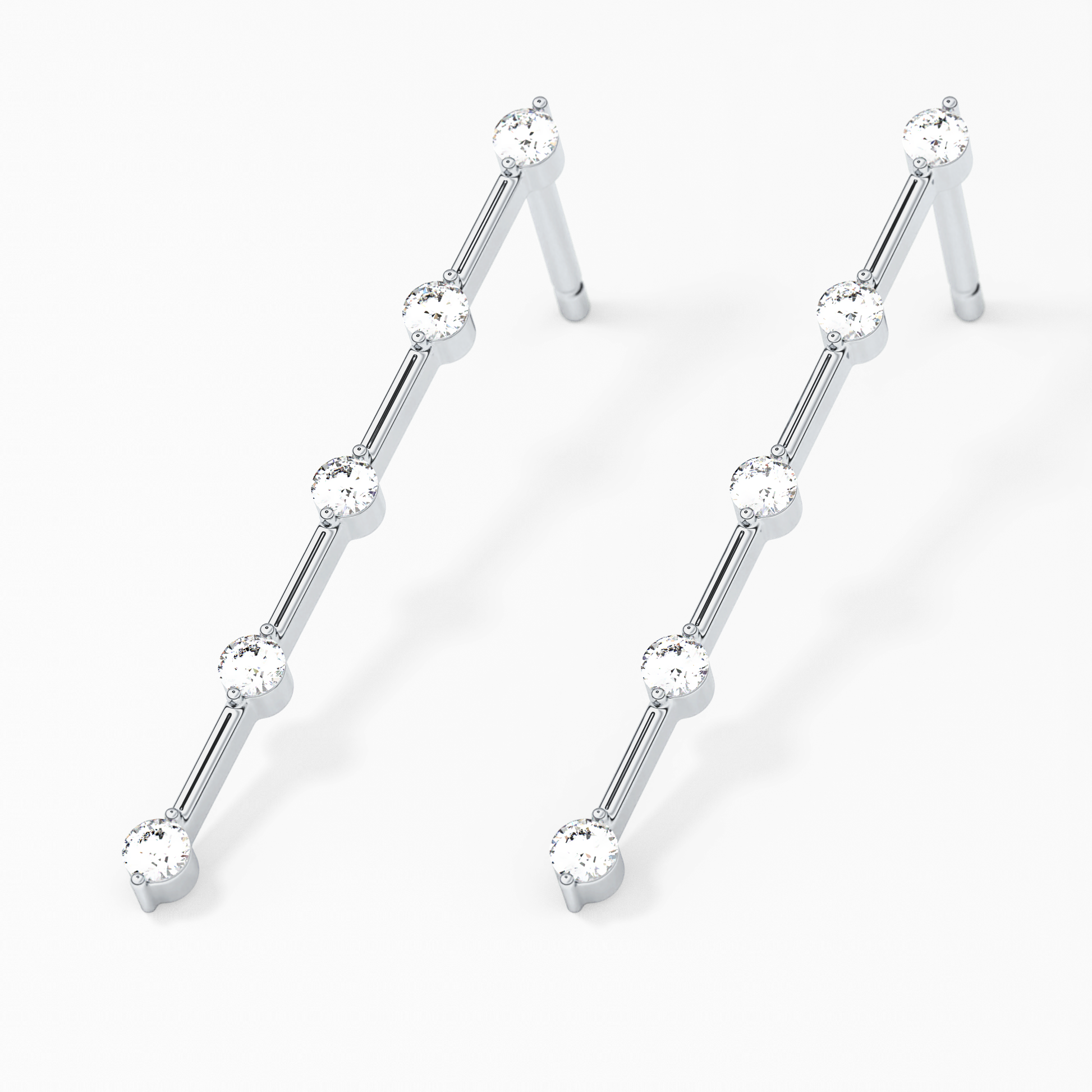 0.4 TCW Round Lab Grown Diamond Stud Earrings