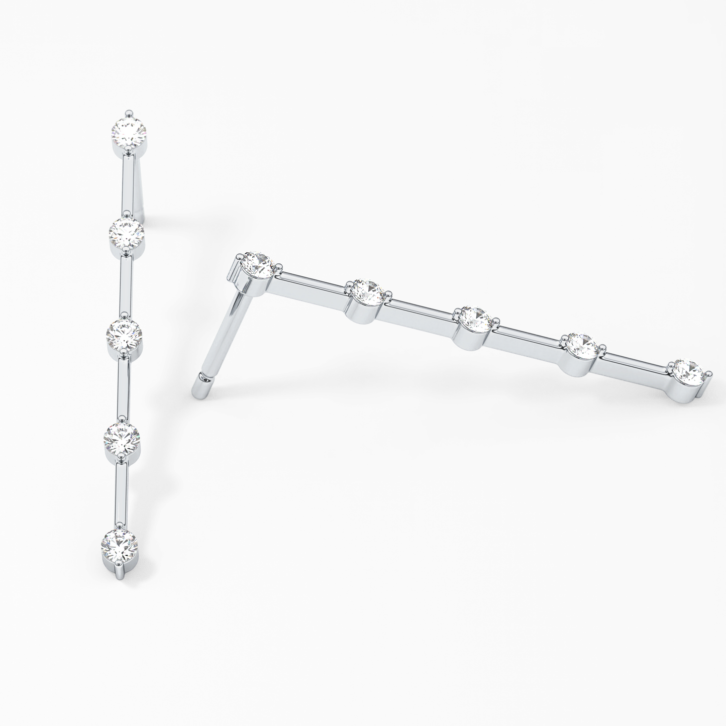 0.4 TCW Round Lab Grown Diamond Stud Earrings
