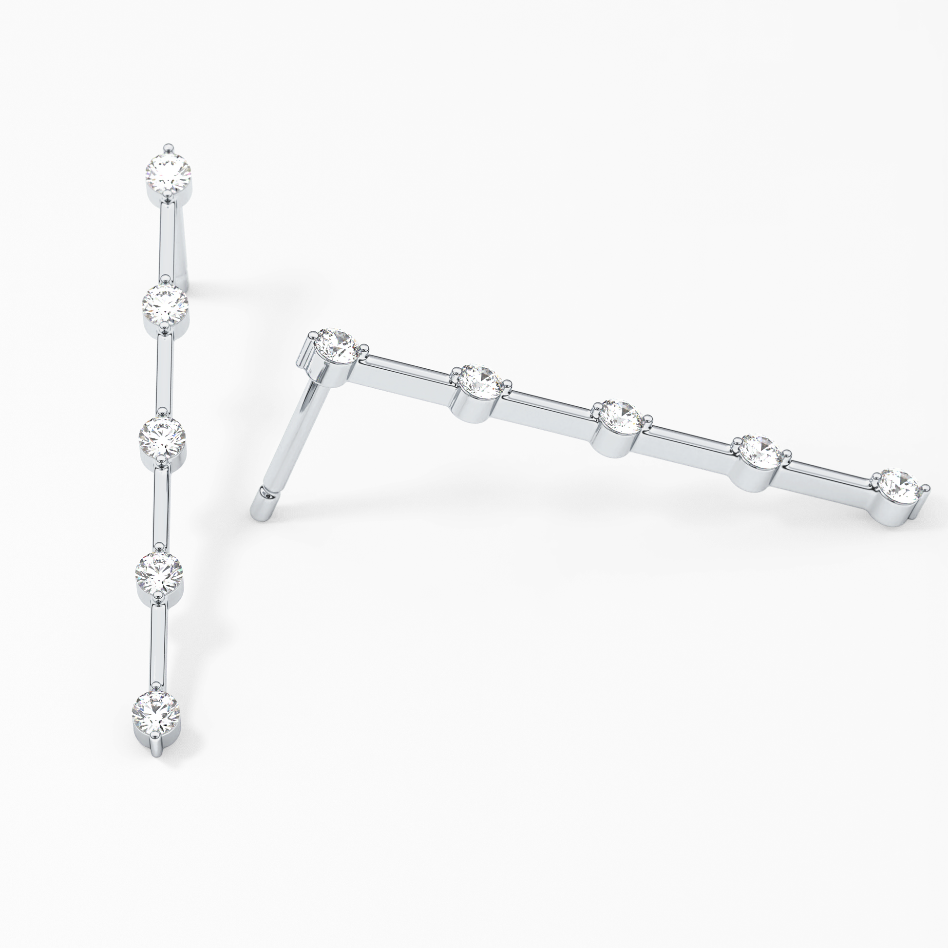 0.4 TCW Round Lab Grown Diamond Stud Earrings