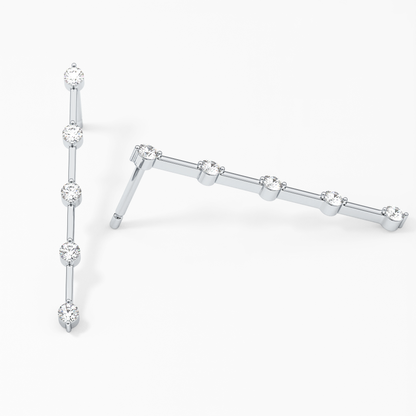 0.4 TCW Round Lab Grown Diamond Stud Earrings