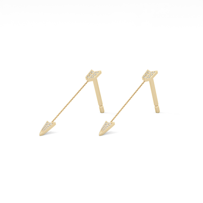 0.4 TCW Round Lab Grown Diamond Stud Earrings