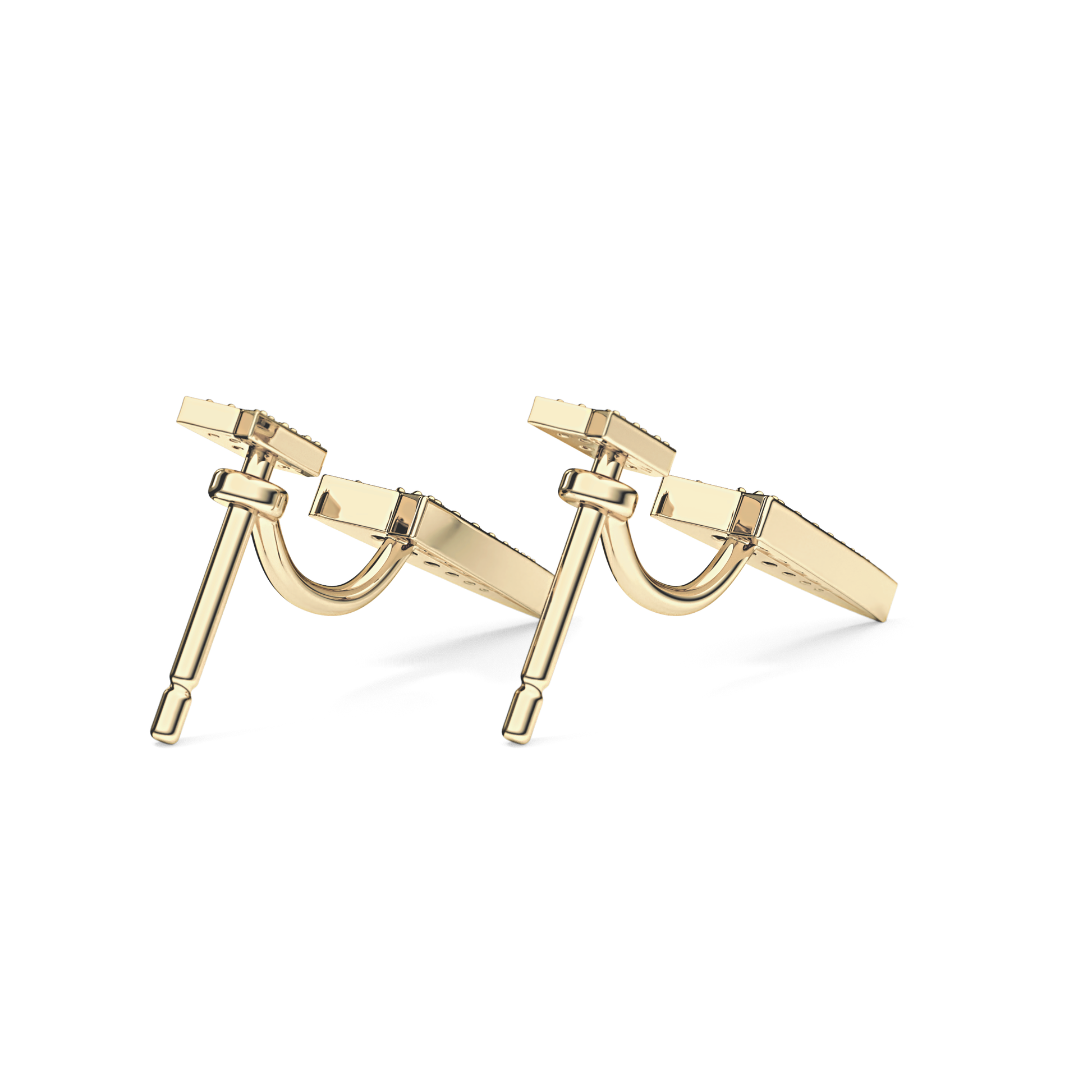 0.4 TCW Round Lab Grown Diamond Stud Earrings
