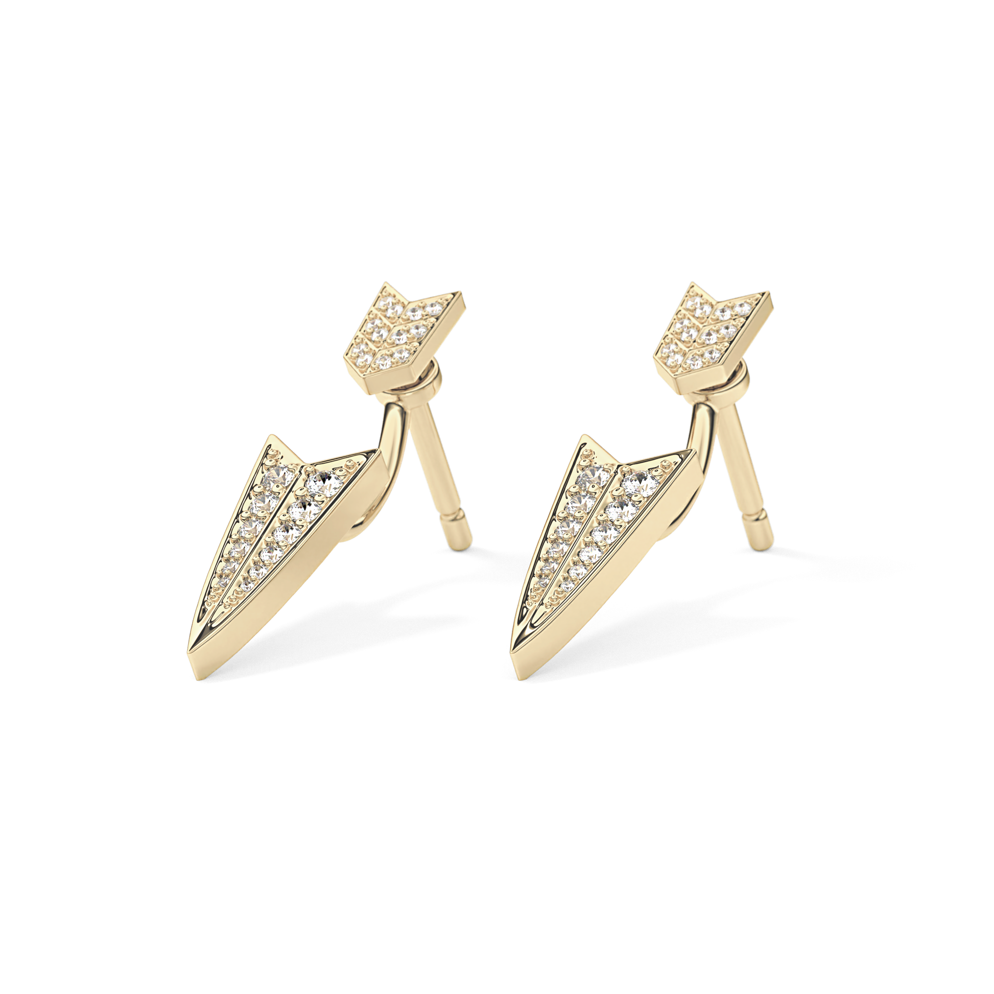 0.4 TCW Round Lab Grown Diamond Stud Earrings