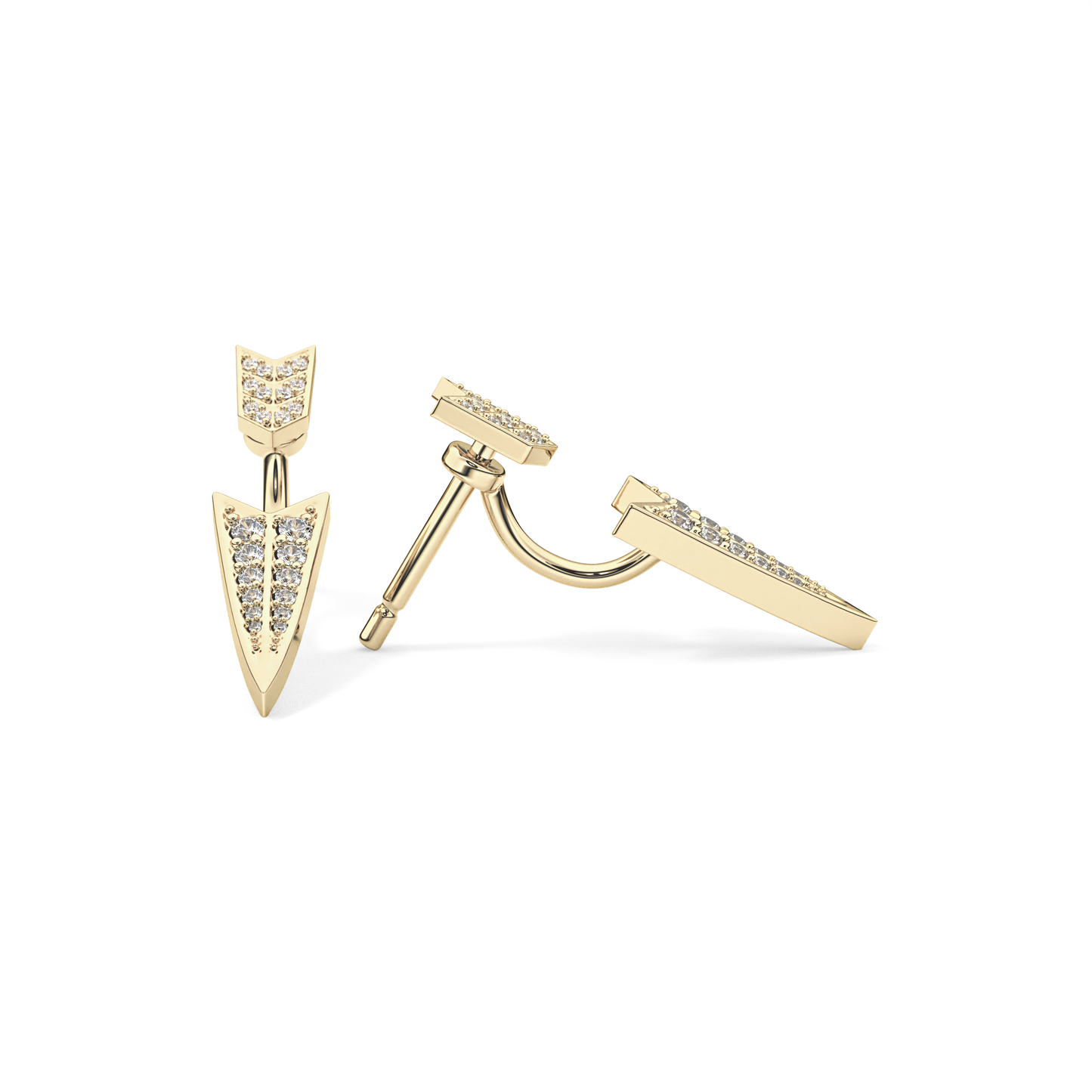 0.4 TCW Round Lab Grown Diamond Stud Earrings