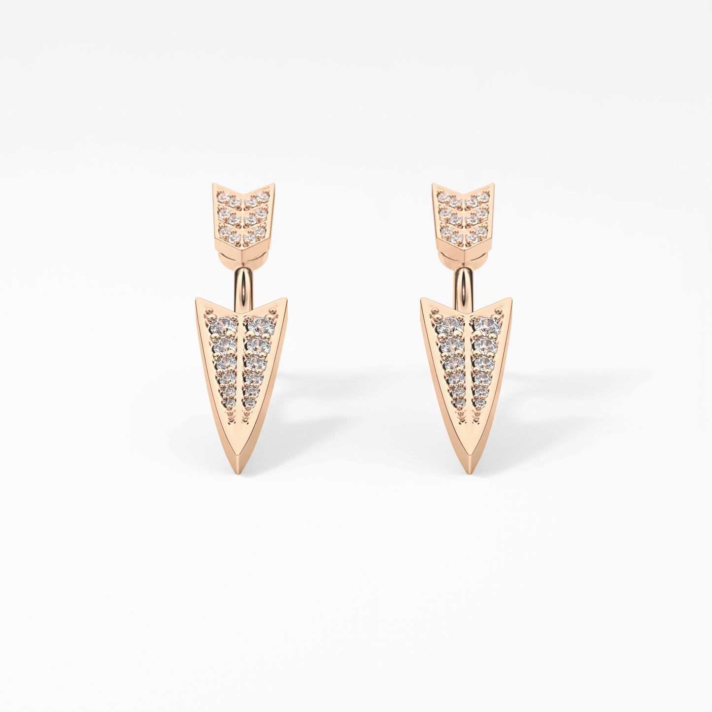 0.4 TCW Round Lab Grown Diamond Stud Earrings