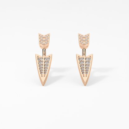 0.4 TCW Round Lab Grown Diamond Stud Earrings