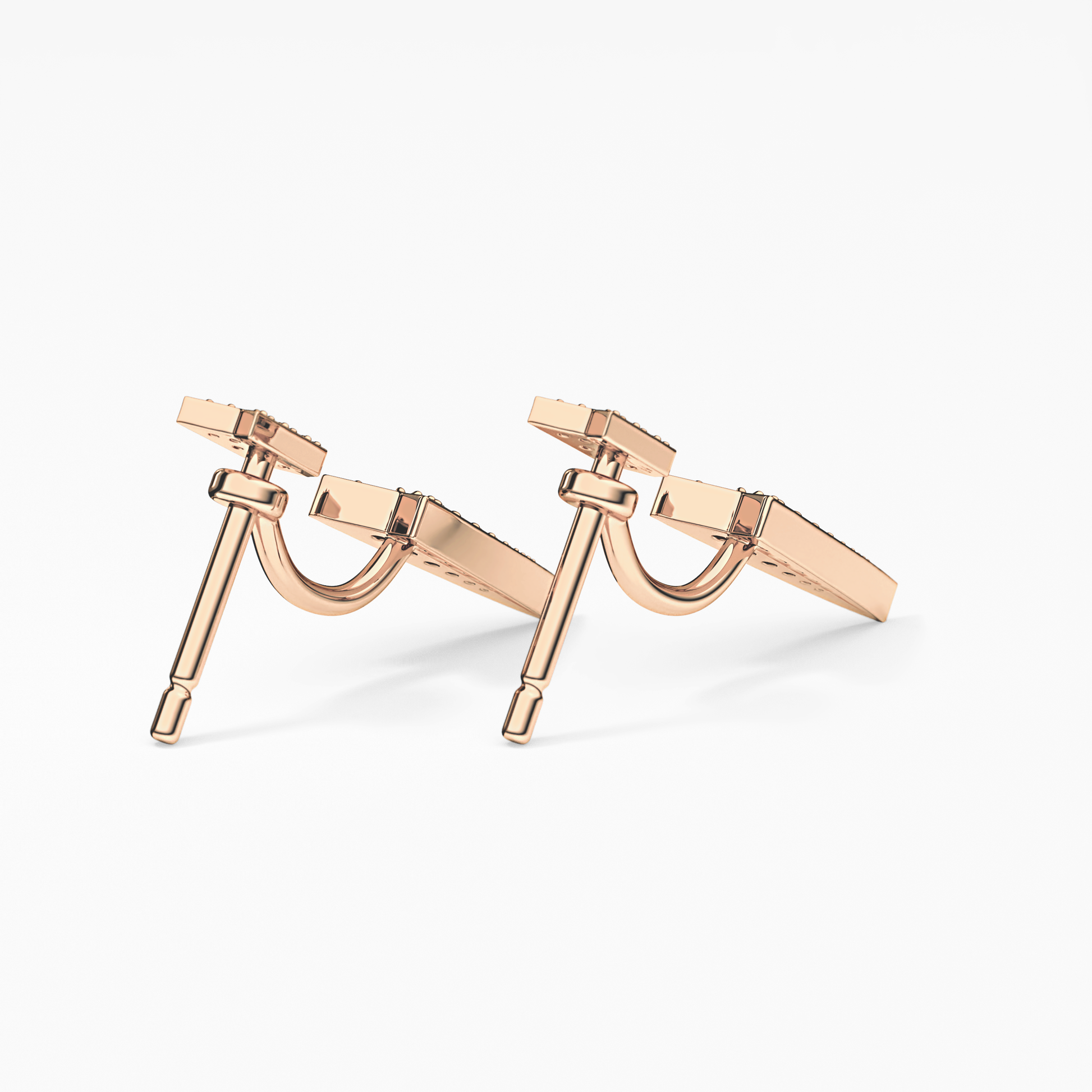 0.4 TCW Round Lab Grown Diamond Stud Earrings