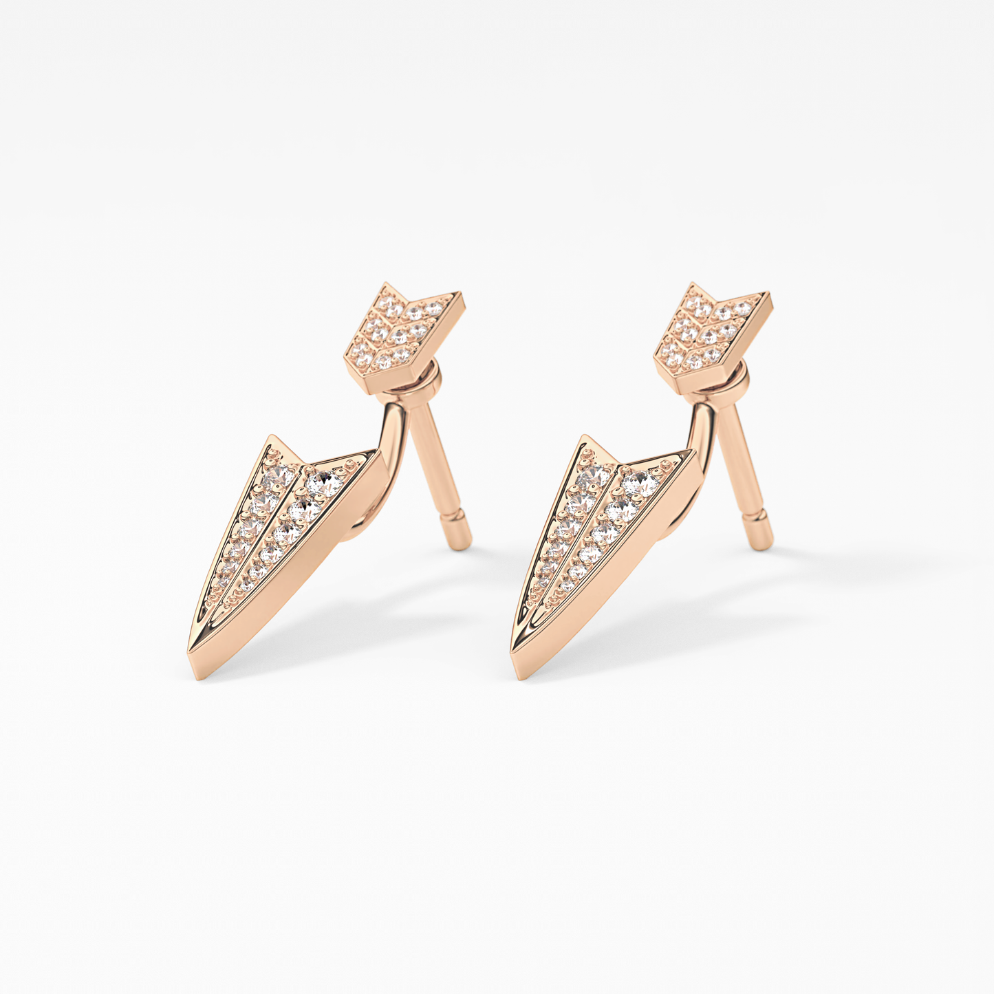 0.4 TCW Round Lab Grown Diamond Stud Earrings