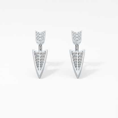 0.4 TCW Round Lab Grown Diamond Stud Earrings
