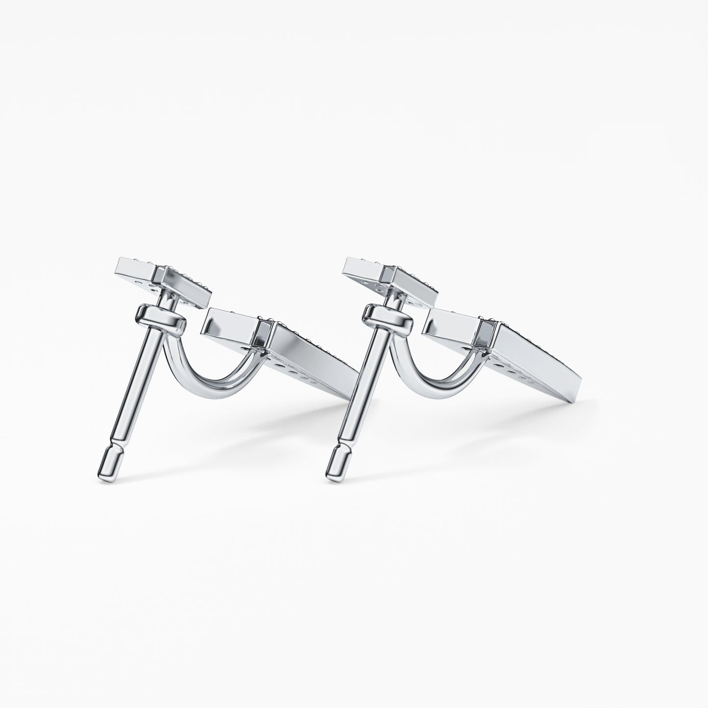 0.4 TCW Round Lab Grown Diamond Stud Earrings