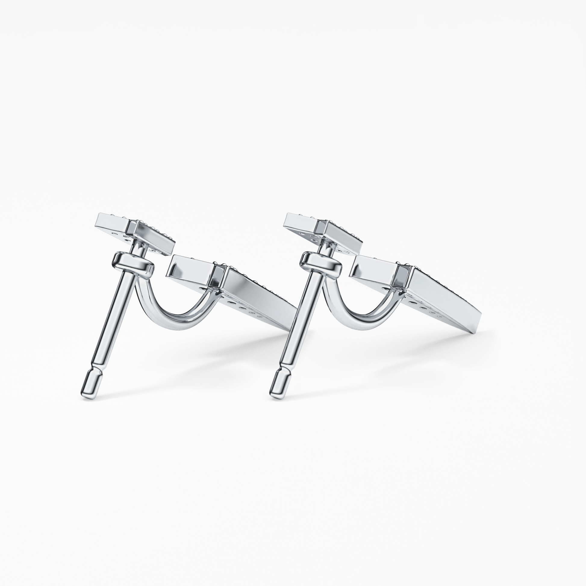 0.4 TCW Round Lab Grown Diamond Stud Earrings