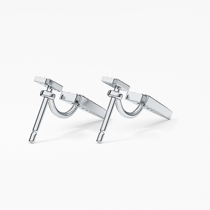 0.4 TCW Round Lab Grown Diamond Stud Earrings