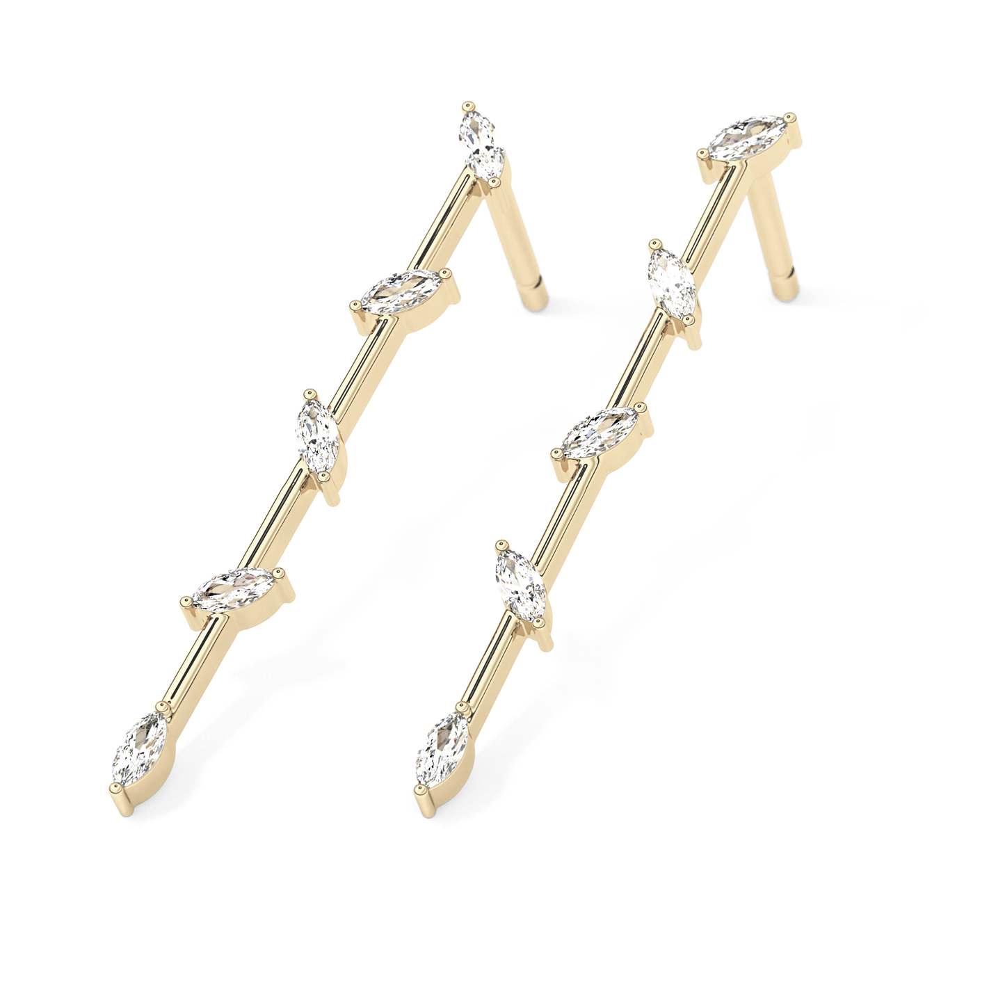 0.4 TCW Round Lab Grown Diamond Stud Earrings