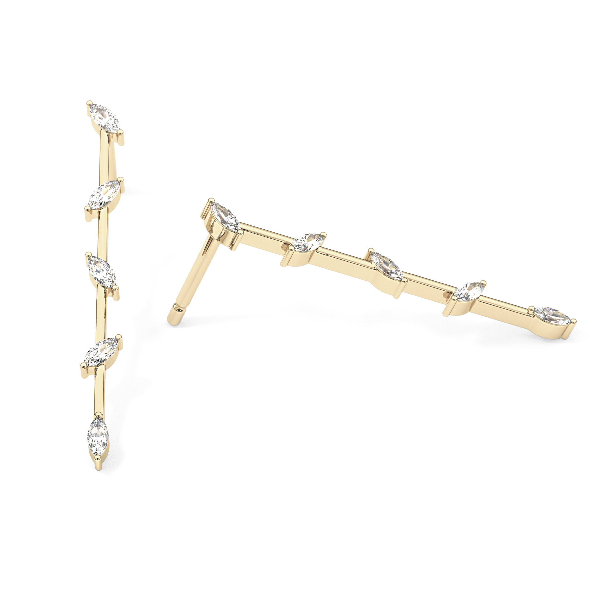0.4 TCW Round Lab Grown Diamond Stud Earrings