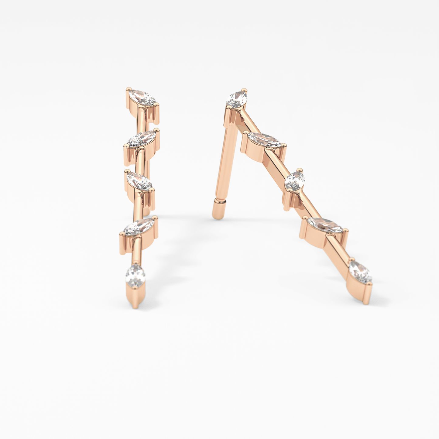 0.4 TCW Round Lab Grown Diamond Stud Earrings