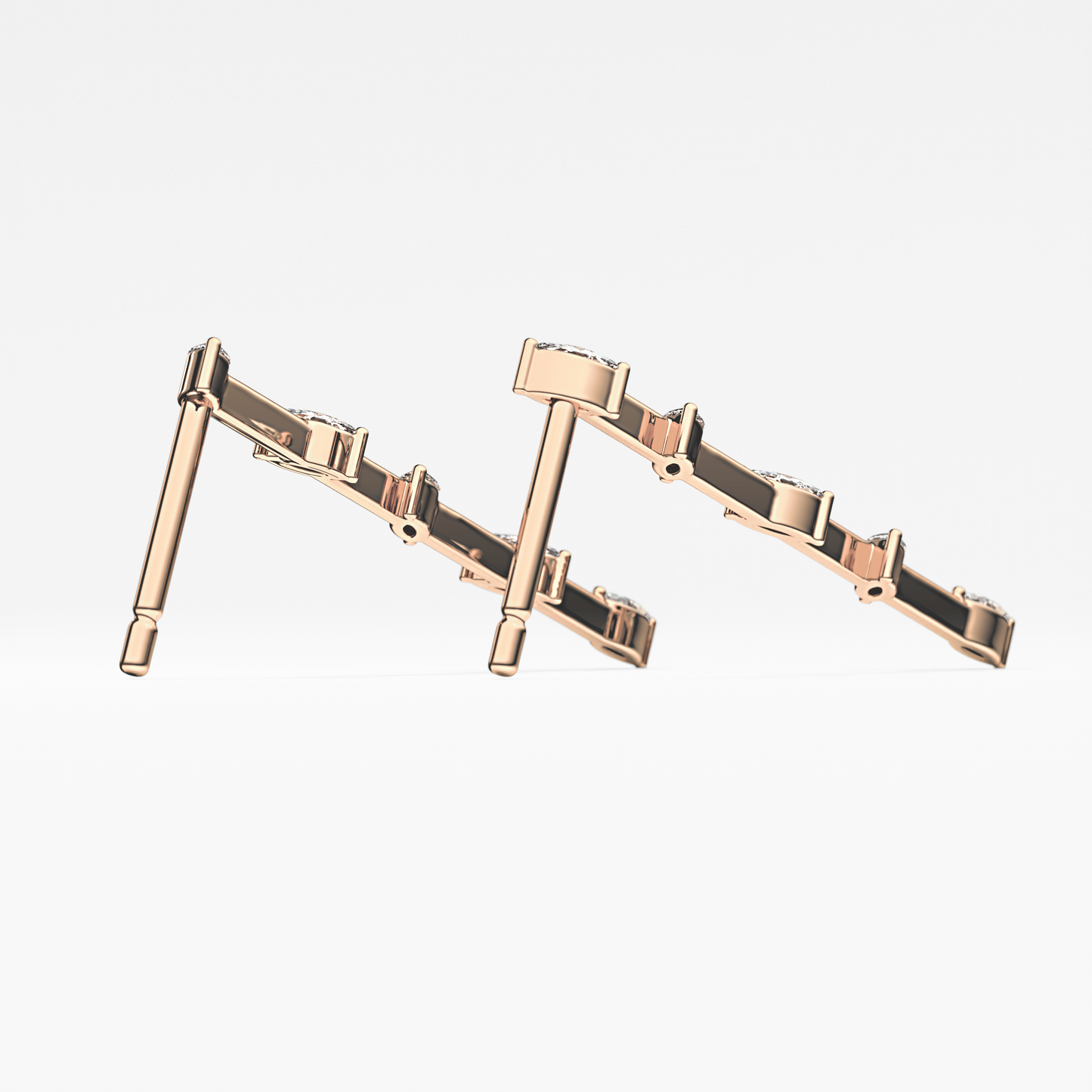 0.4 TCW Round Lab Grown Diamond Stud Earrings