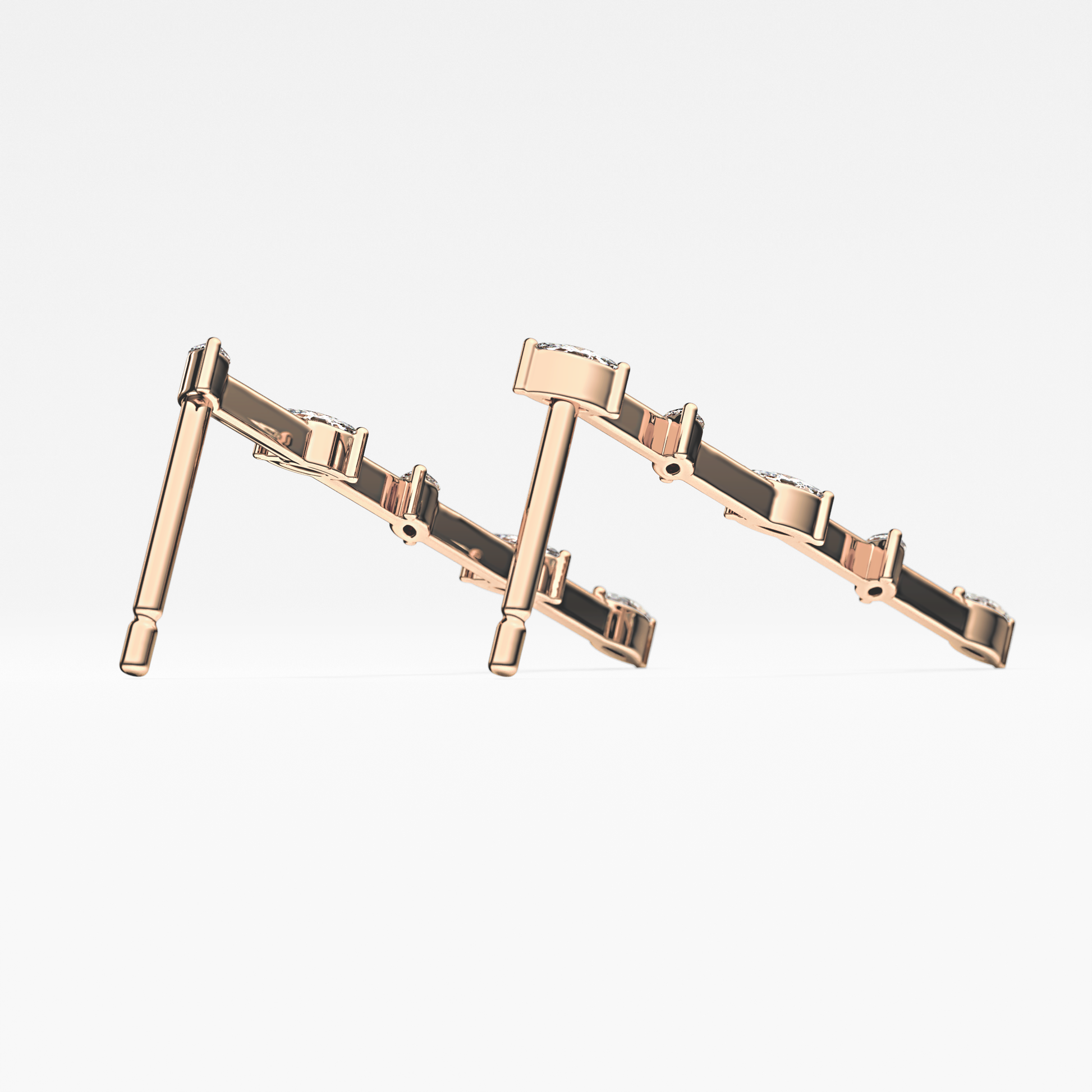 0.4 TCW Round Lab Grown Diamond Stud Earrings