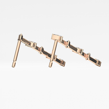 0.4 TCW Round Lab Grown Diamond Stud Earrings