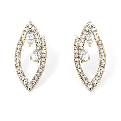 0.4 TCW Round Lab Grown Diamond Stud Earrings
