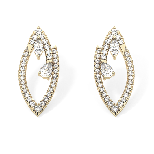 0.4 TCW Round Lab Grown Diamond Stud Earrings