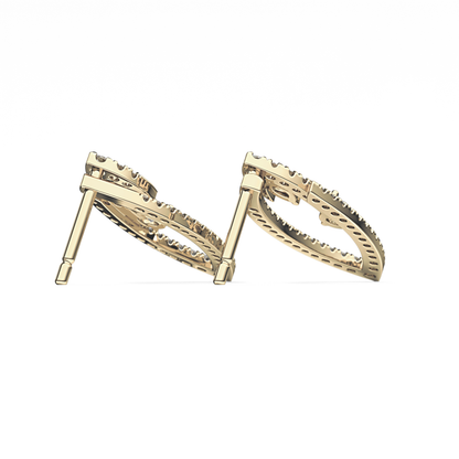 0.4 TCW Round Lab Grown Diamond Stud Earrings