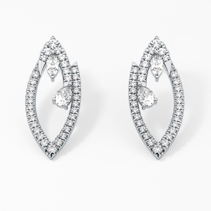 0.4 TCW Round Lab Grown Diamond Stud Earrings