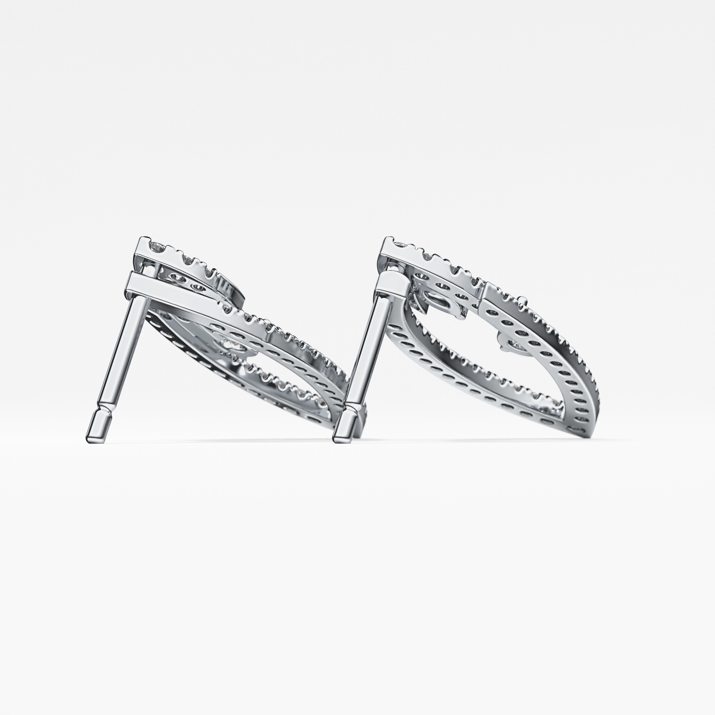 0.4 TCW Round Lab Grown Diamond Stud Earrings