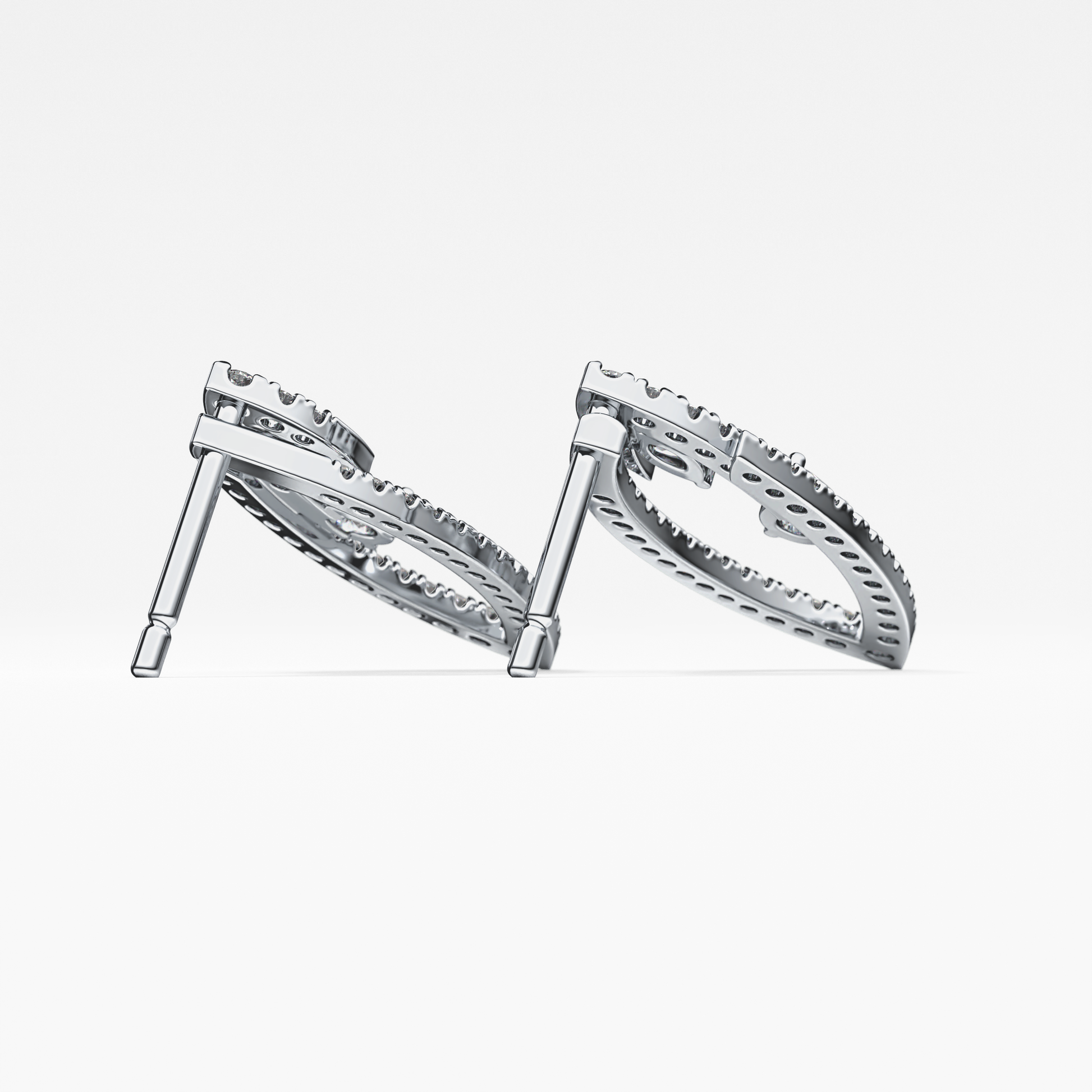 0.4 TCW Round Lab Grown Diamond Stud Earrings