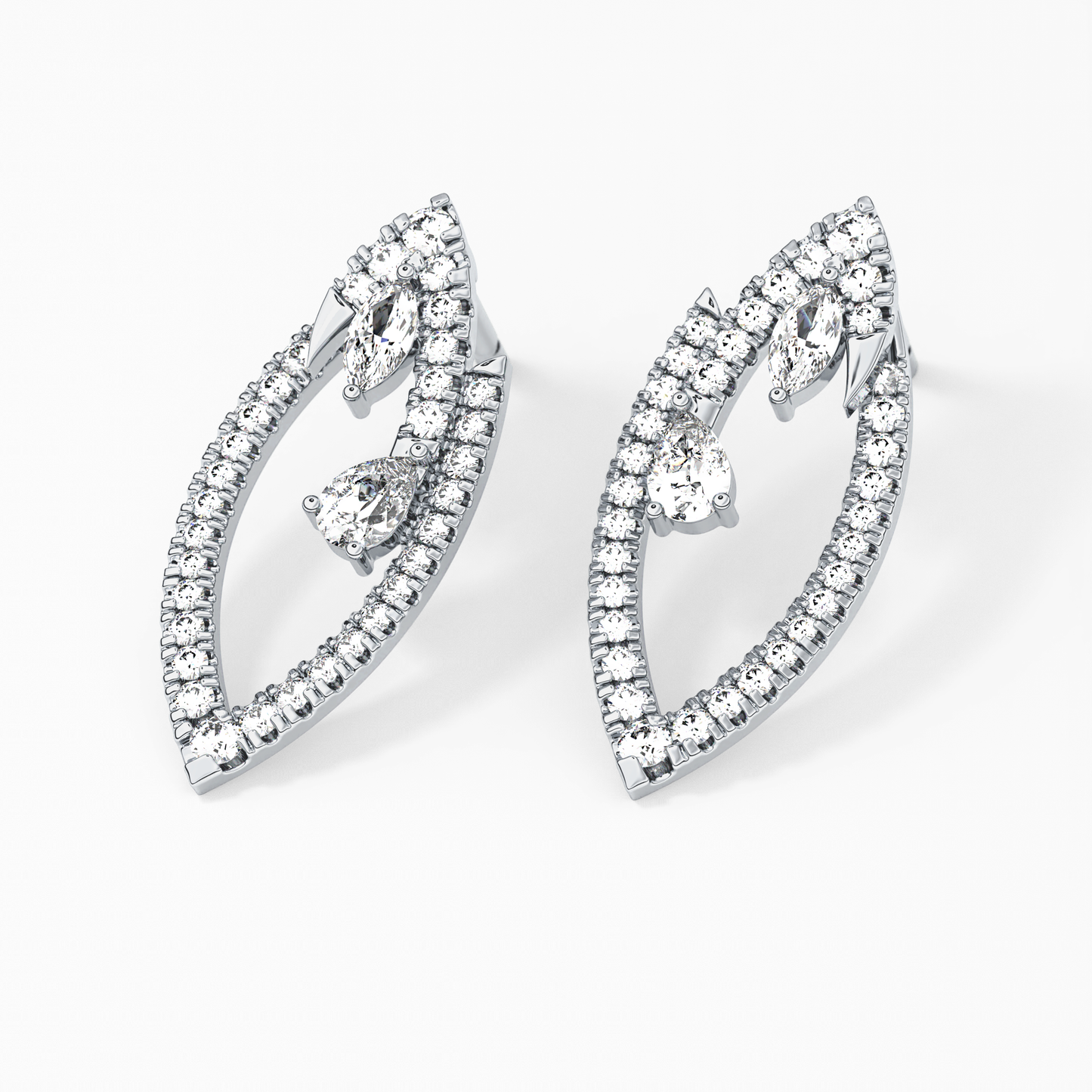0.4 TCW Round Lab Grown Diamond Stud Earrings